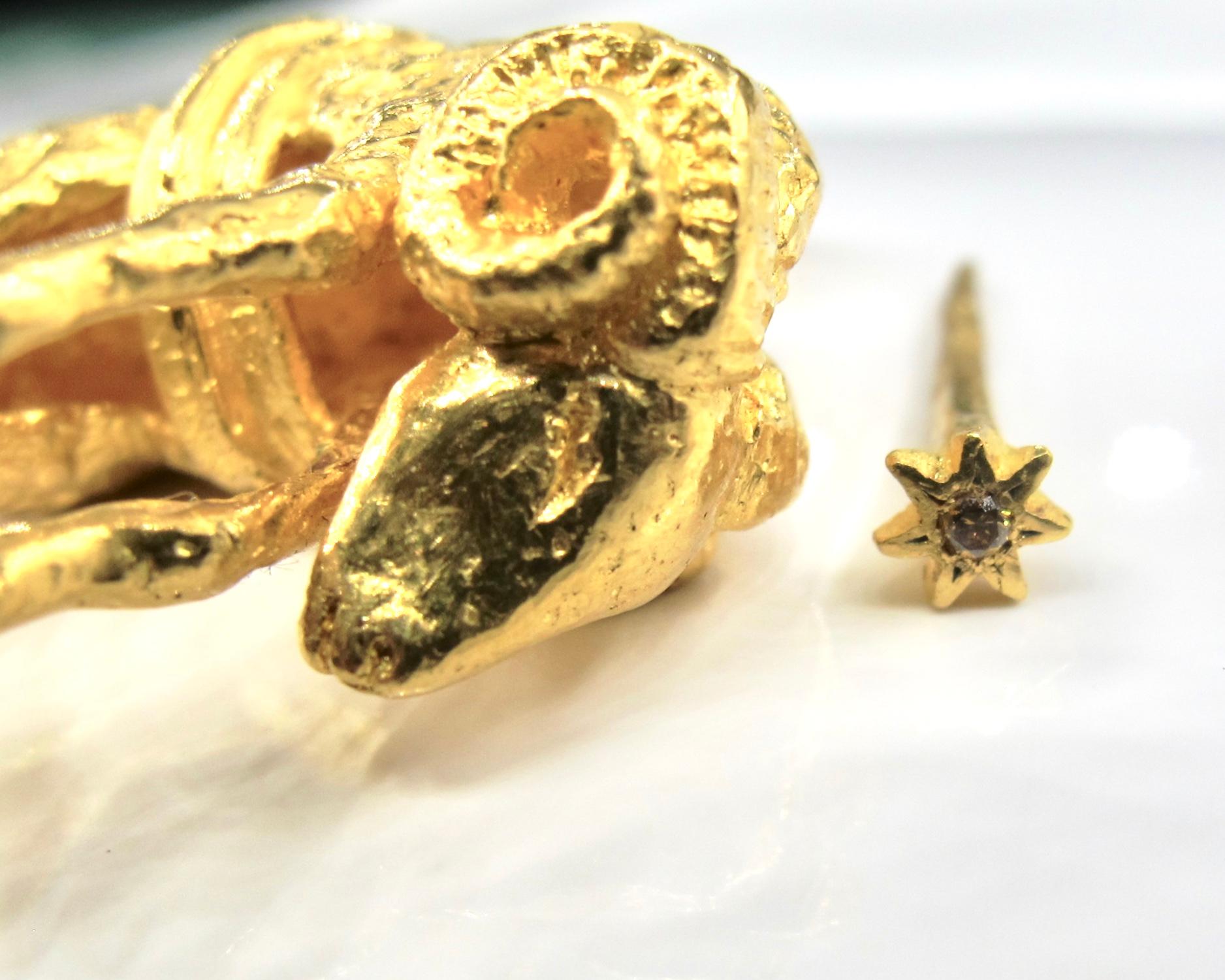 Artist RIMA Jewels 24k Solid Gold Legendary Golden Fleece For Sale