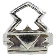 RIMA JEWELS Anello portachiavi Ziggurat Romano
