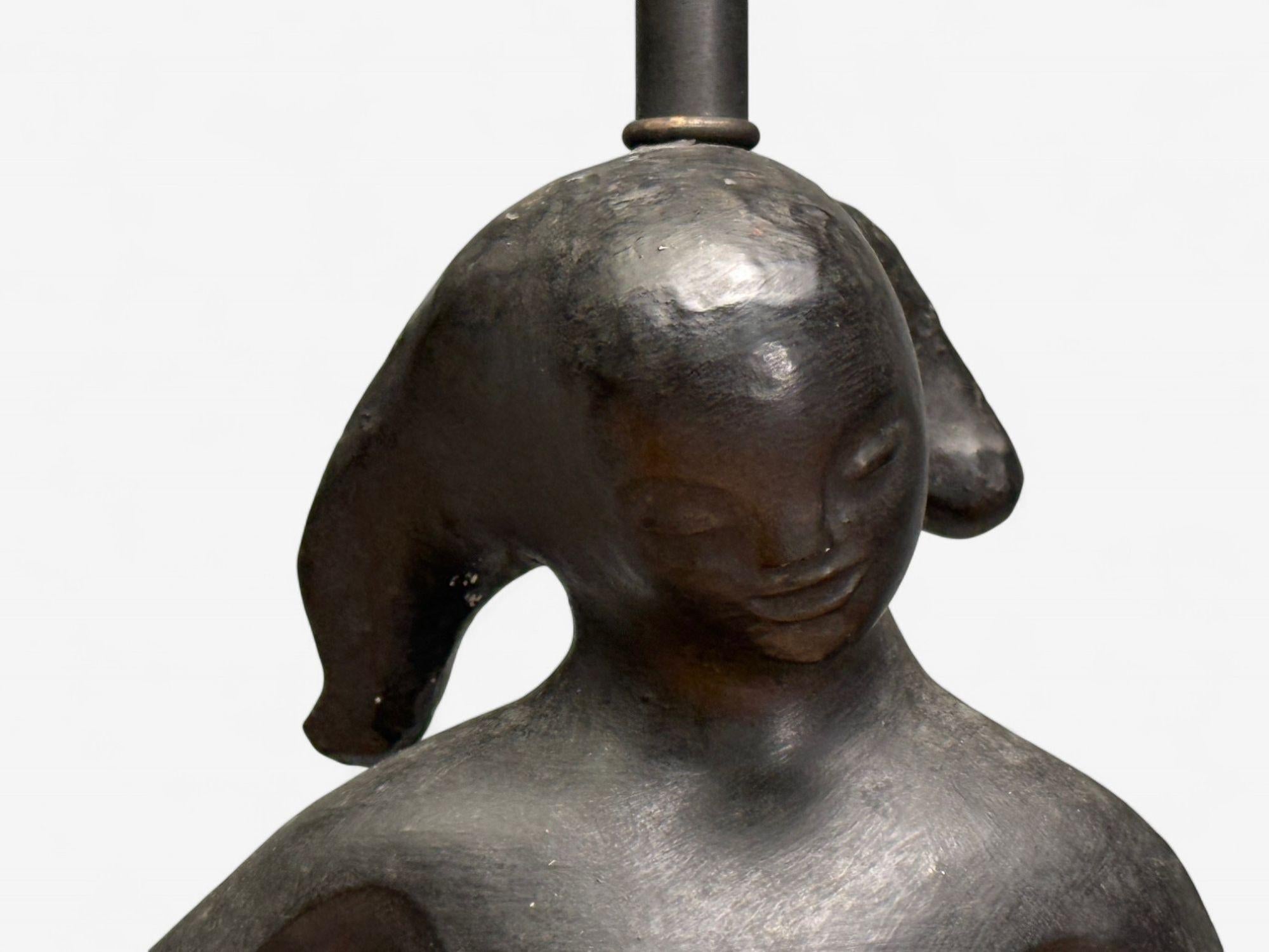 Mid-Century Modern RIMA, lampe de table sculpturale en bronze, moderne du milieu du siècle, États-Unis, années 1960 en vente