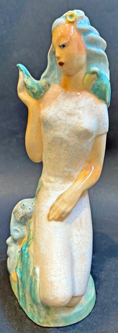 „Rima das Dschungelmädchen“, Art-déco-/WPA-Skulptur von Eckhardt,  von Green Mansions