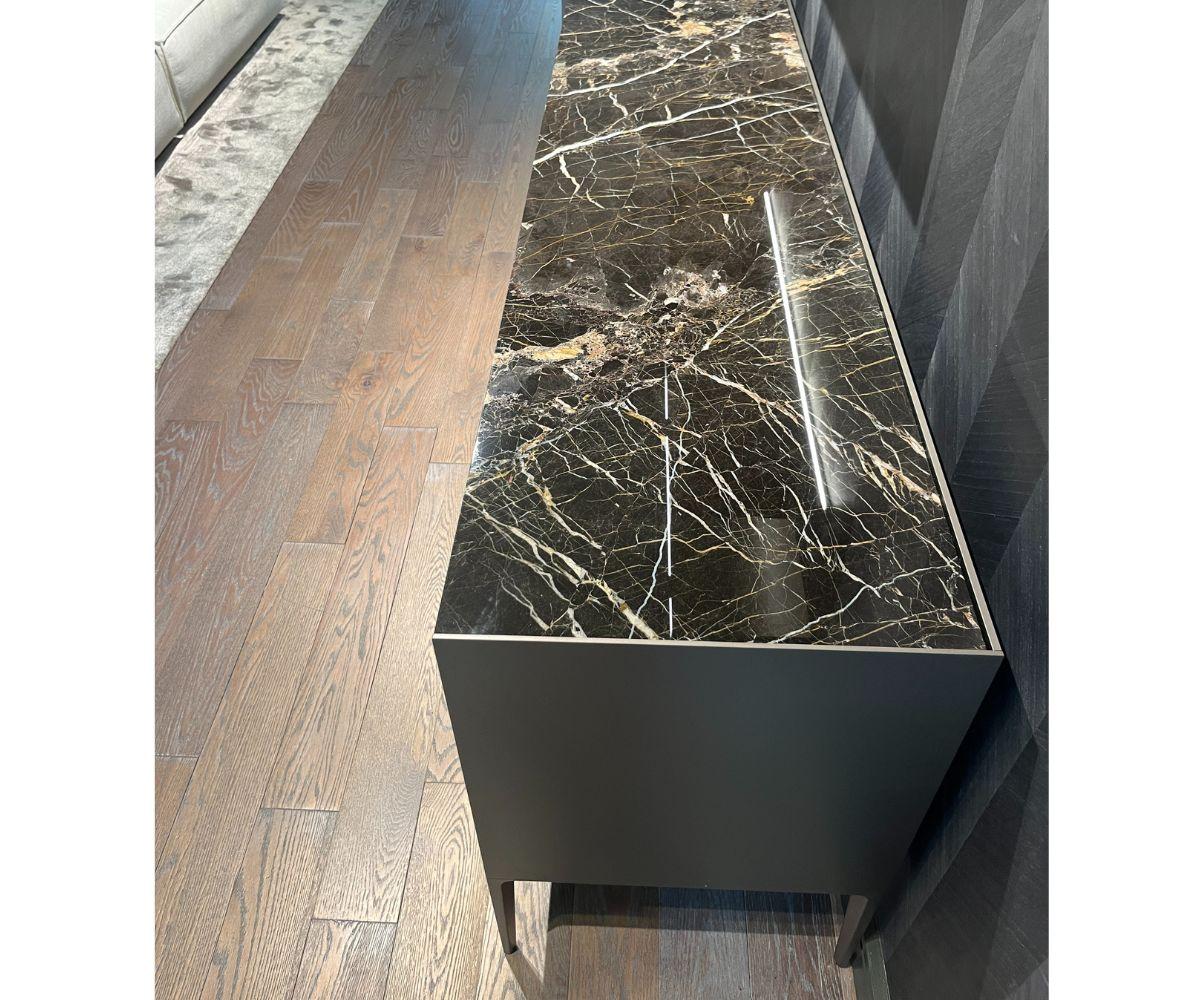 Contemporary Rimadesio Self Bold Credenza with Marble Top