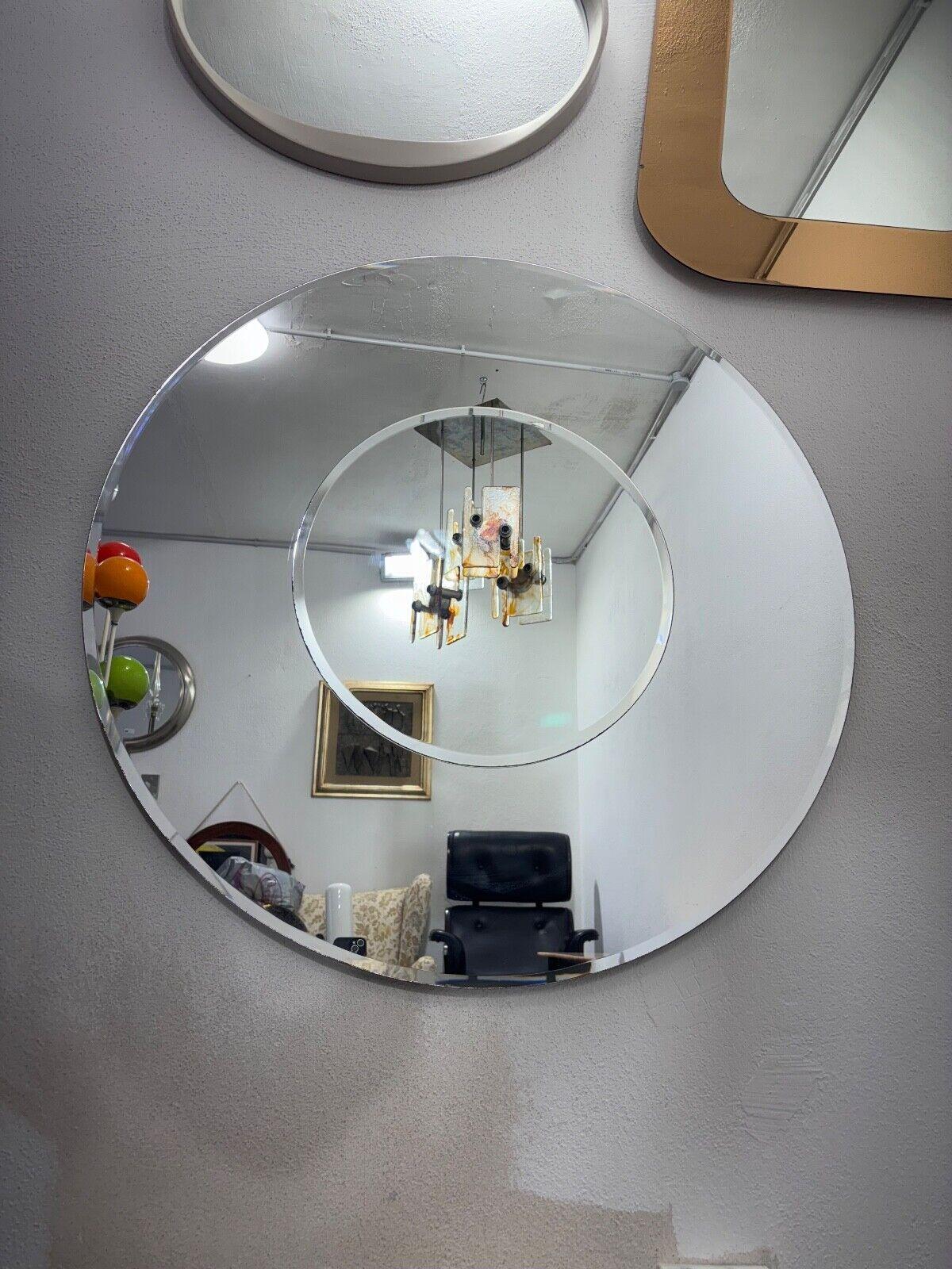 Italian Rimadesio Wall Mirror Modern Design 1980s For Sale
