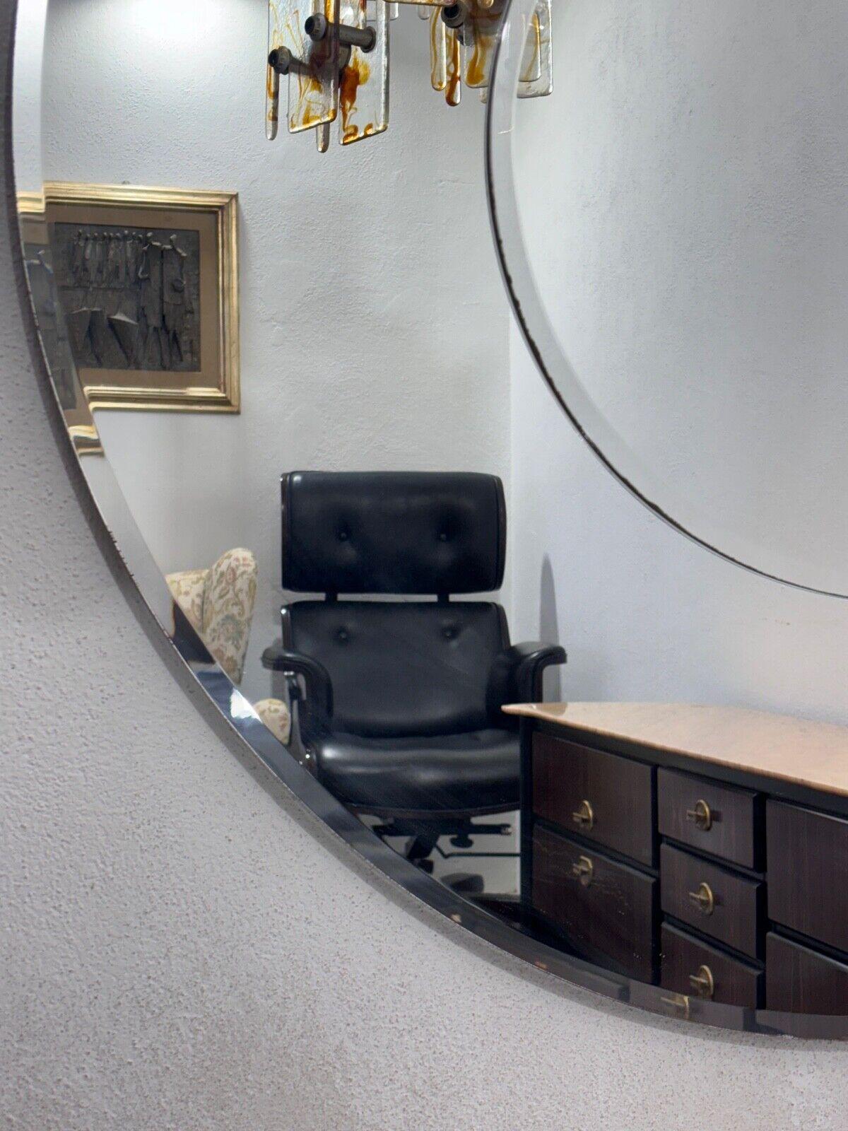 Glass Rimadesio Wall Mirror Modern Design 1980s For Sale