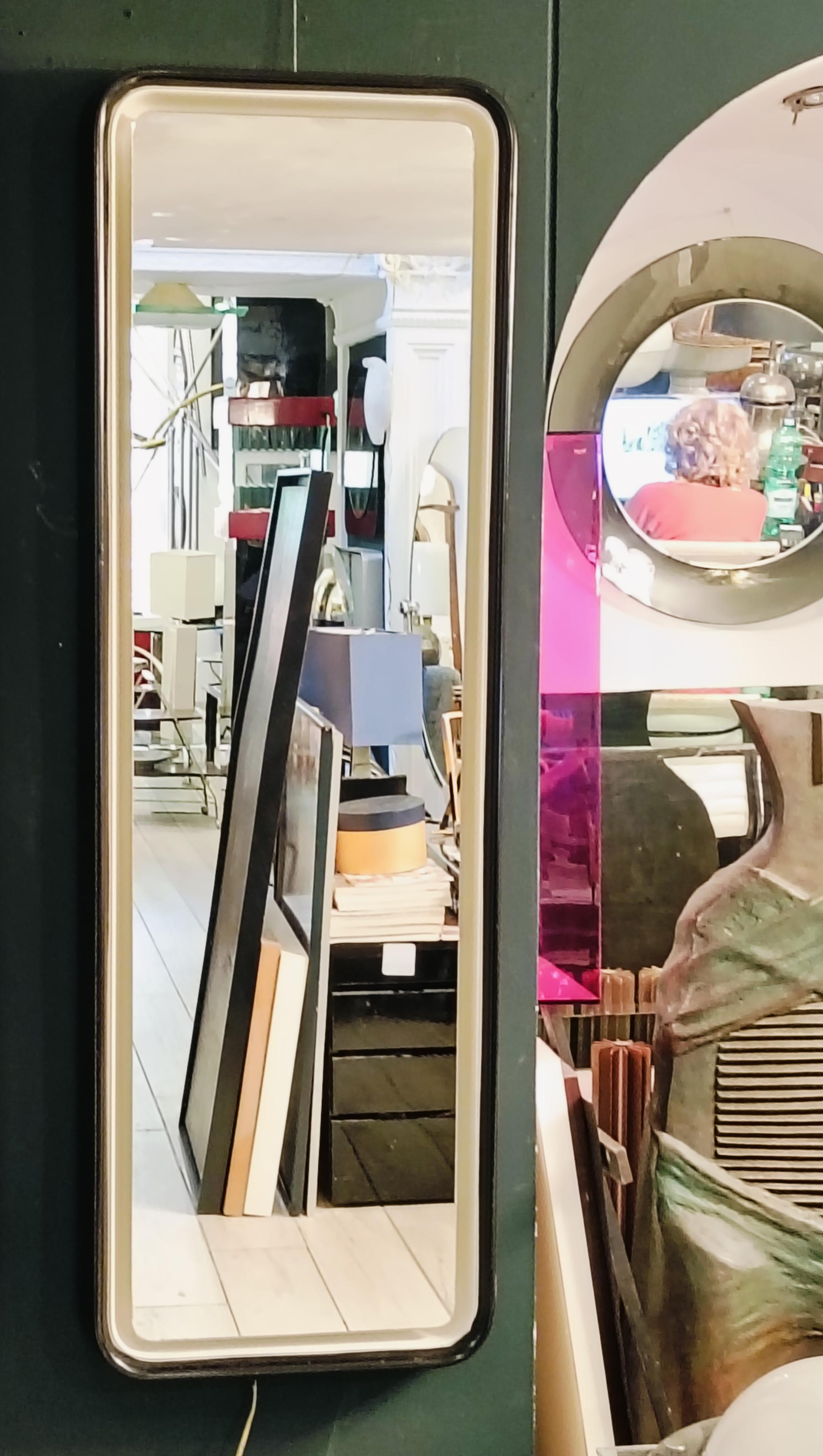 Mid-Century Modern Miroir mural rétro-éclairé Rimadesio, Italie, 1970 en vente
