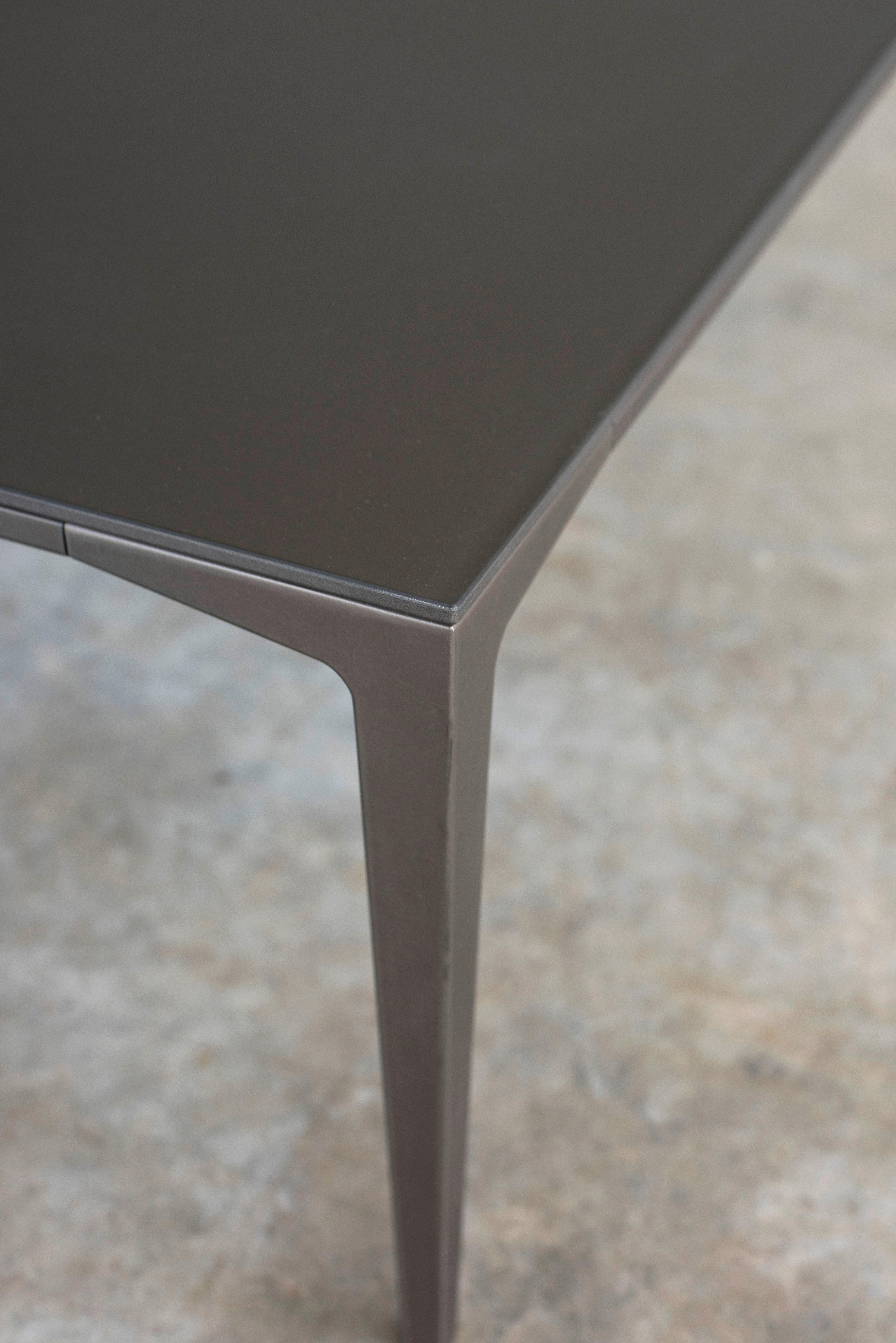 Table basse à plateau en structure d'aluminium Rimadesio en vente 1