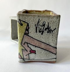 Rimas VisGirda California Studio Stoneware Funk Pottery Cup Mug