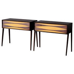 Rimbert Sandholt, Nightstands in Rosewood, Mid Century