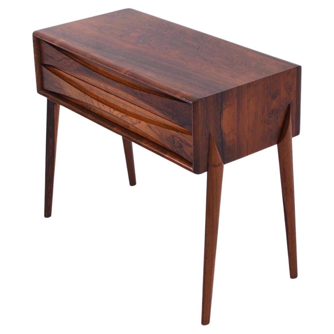 Rimbert Sandholt Side or Bedside Table by Glas & Trä Hovmantorp in Sweden For Sale