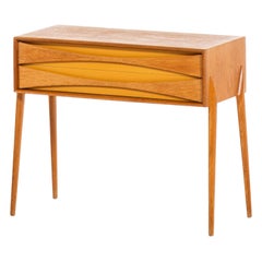 Retro Rimbert Sandholt Side Table / Bureau Produced by Glas & Trä Hovmantorp in Sweden