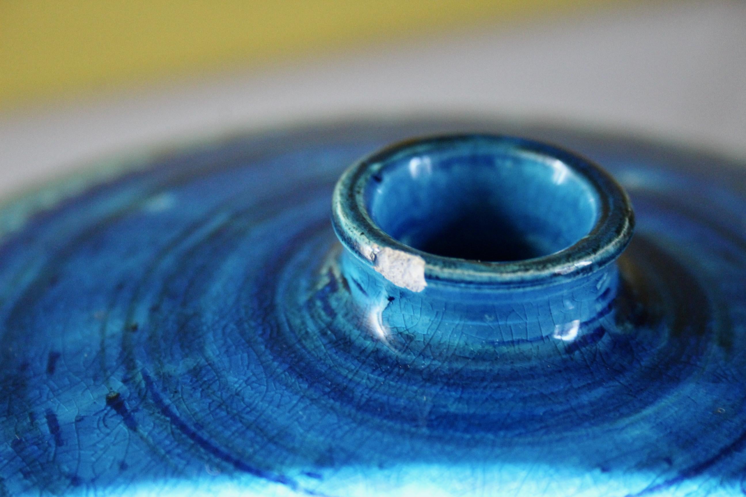 Rimini Blu Aldo Londi bowl vase For Sale 1