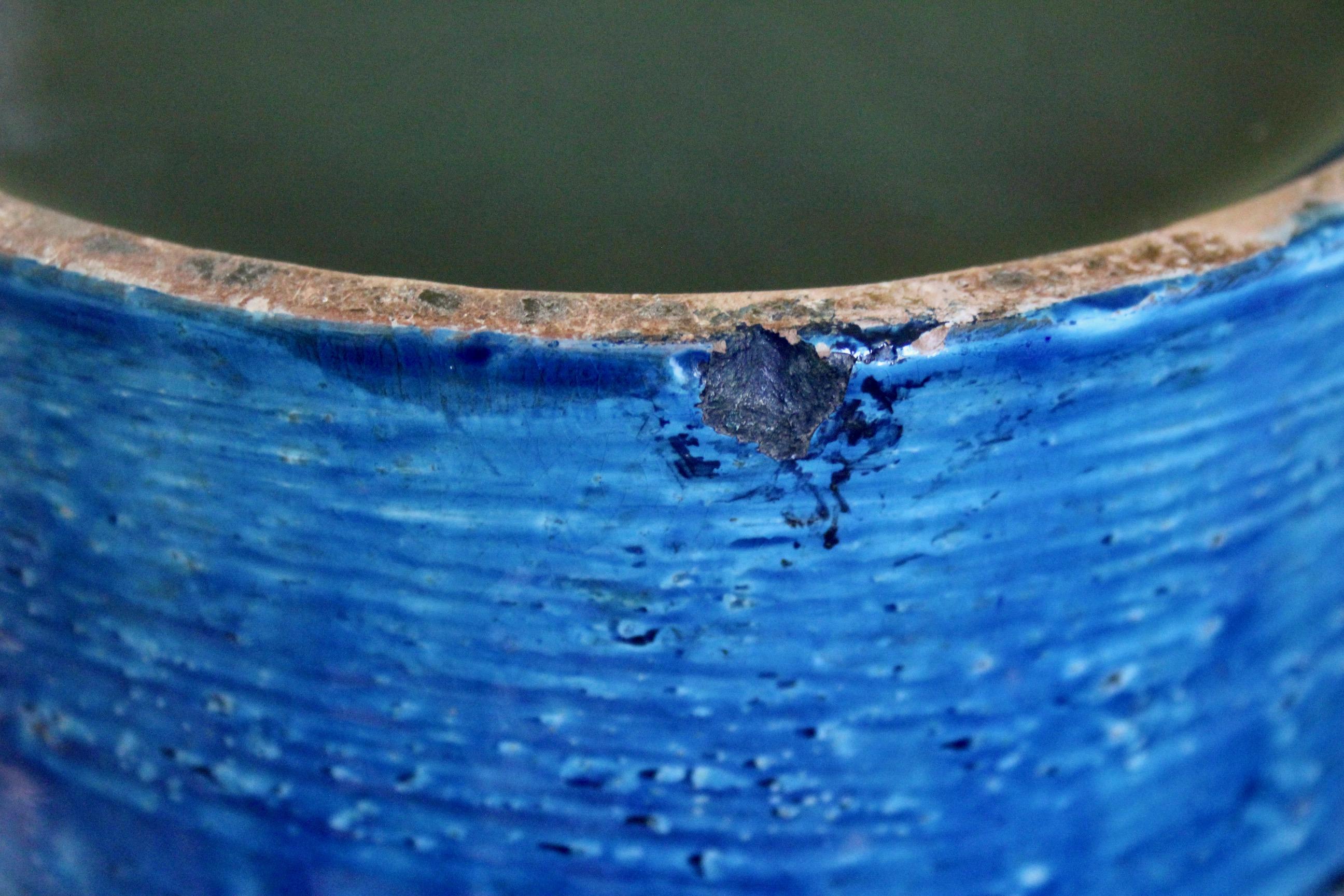 Ceramic Rimini Blu Aldo Londi  vase For Sale