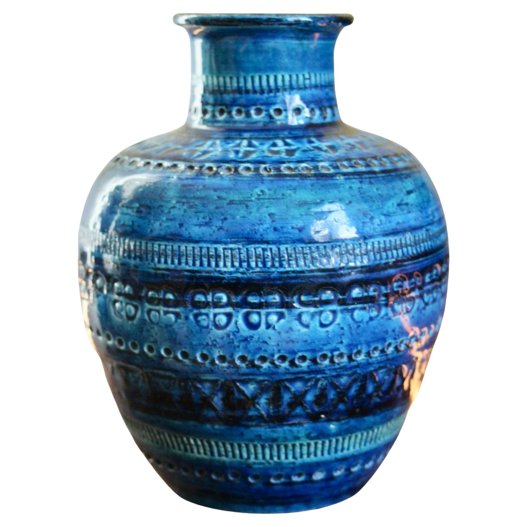 Rimini Blu Aldo Londi vase For Sale