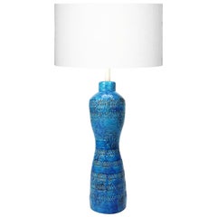 'Rimini Blu' Ceramic Lamp by Aldo Londi for Bitossi