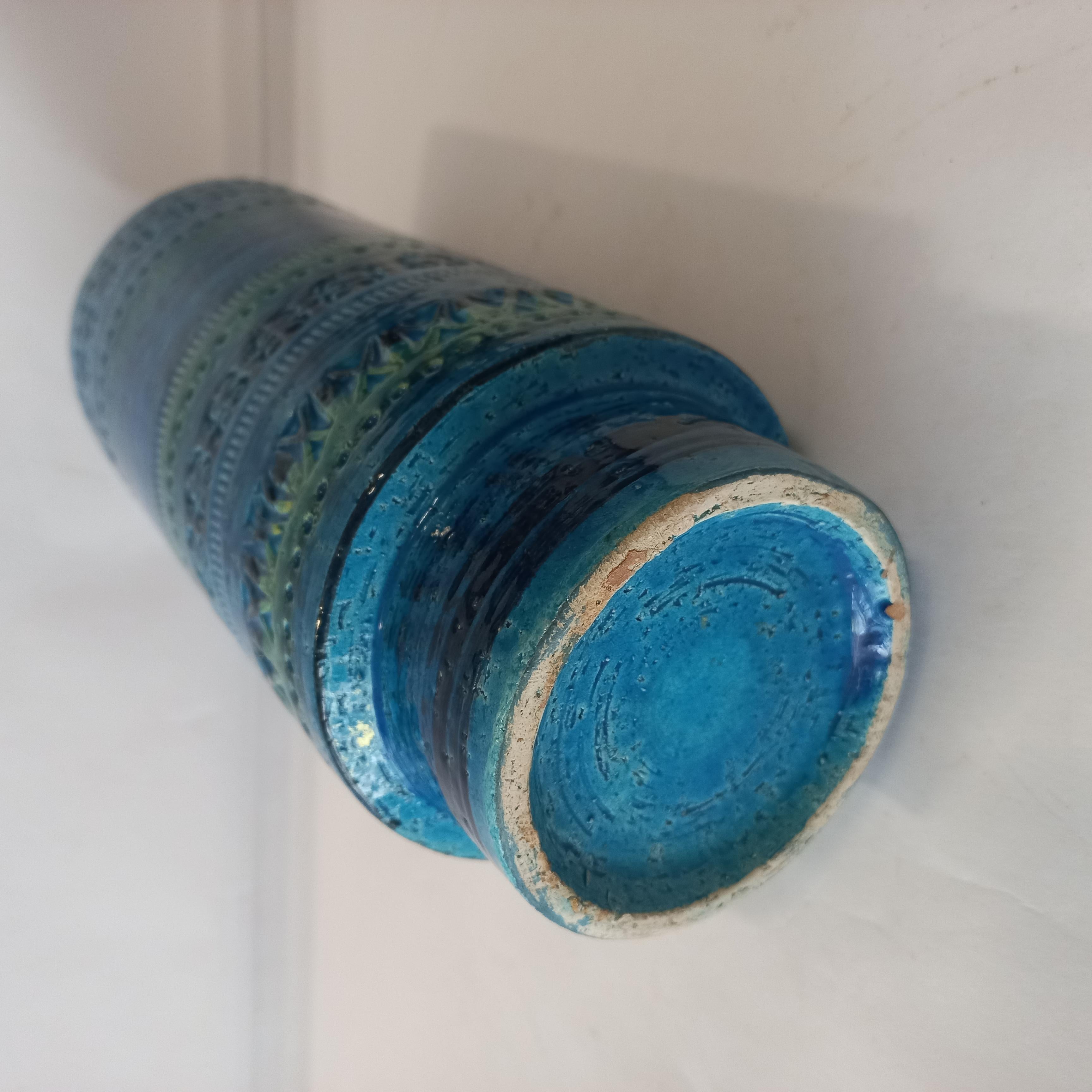 Rimini Blu Keramik Vase von Aldo Londi für Bitossi, 1950er im Zustand „Gut“ im Angebot in Vienna, AT