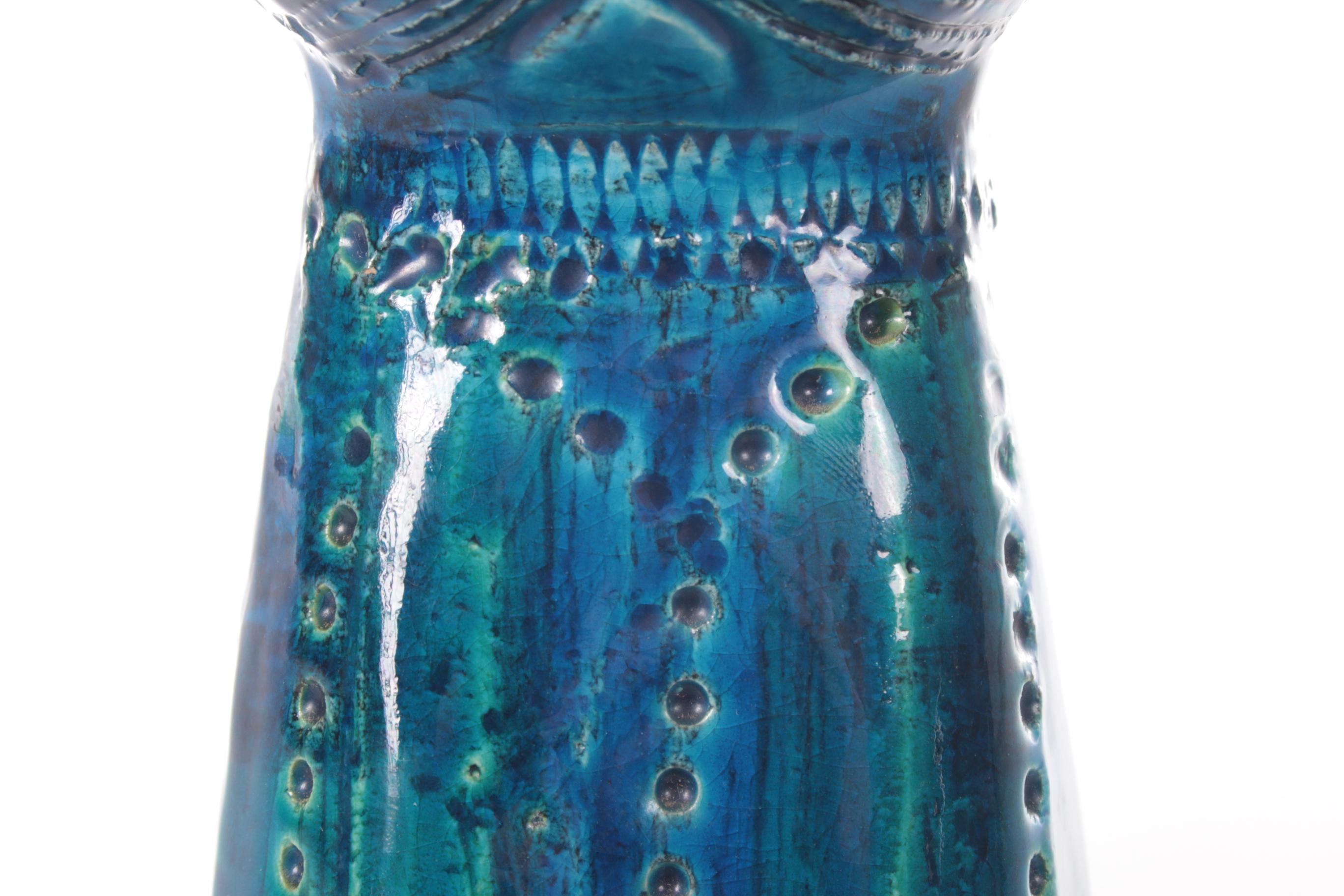 Rimini Blue Cat Made of Ceramics by Aldo Londi, 1960 For Sale 3