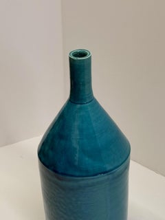 Rimini Blue Funnel Neck Vase, France, Mid Century