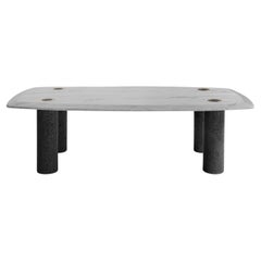RIMINI Sculptural Coffee Table in Marble and Volcanic Stone by Iván Guerrero