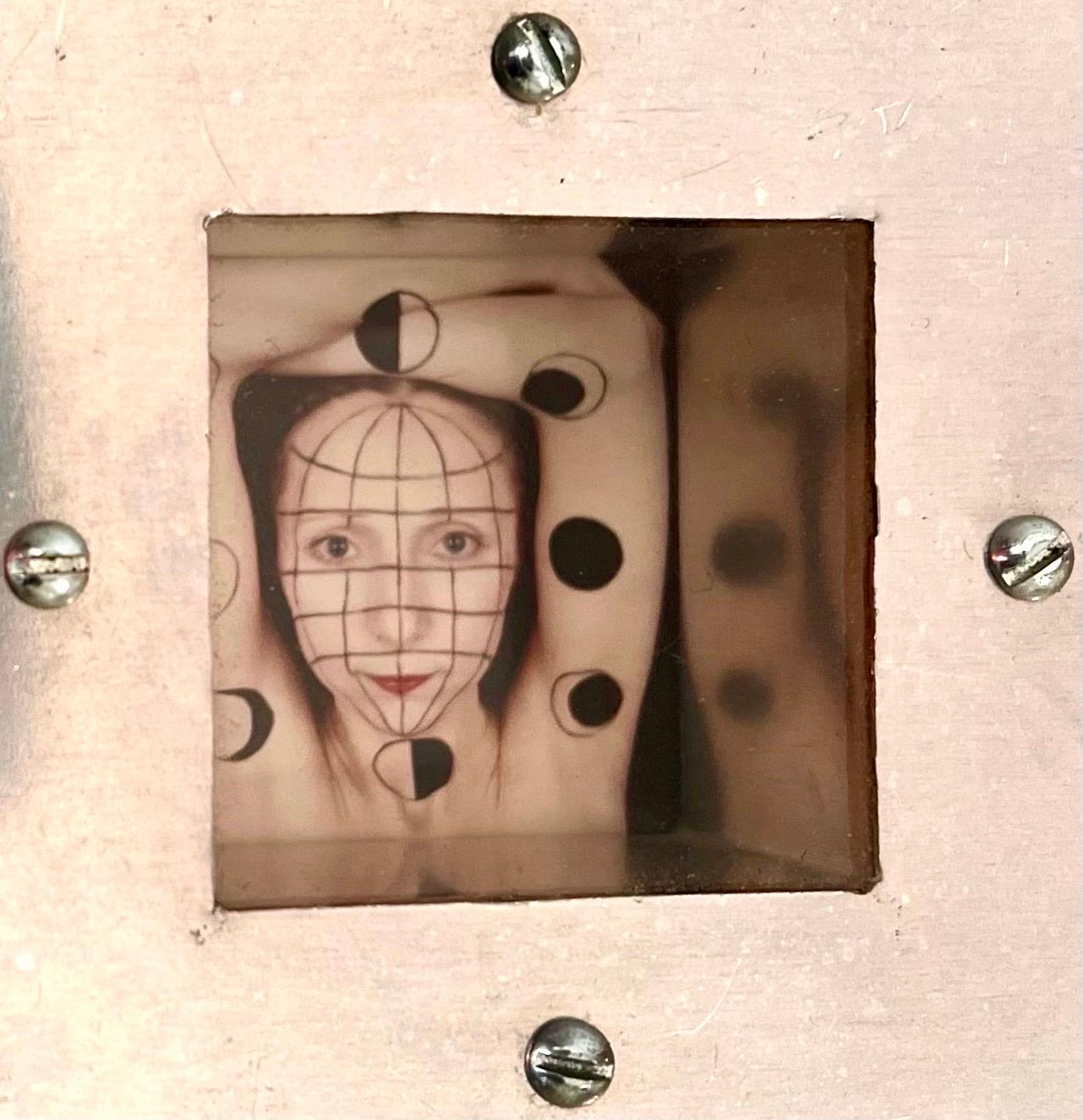 
Rimma Gerlovina and Valeriy Gerlovin
Clock, 1987-94
Aluminum sculpture, mixed media and c-print photograph construction, c-print, felt tip marker
13 h × 13 w × 4 d in (30 × 30 × 6 cm)

Rimma Gerlovina and Valeriy Gerlovin were founding members of