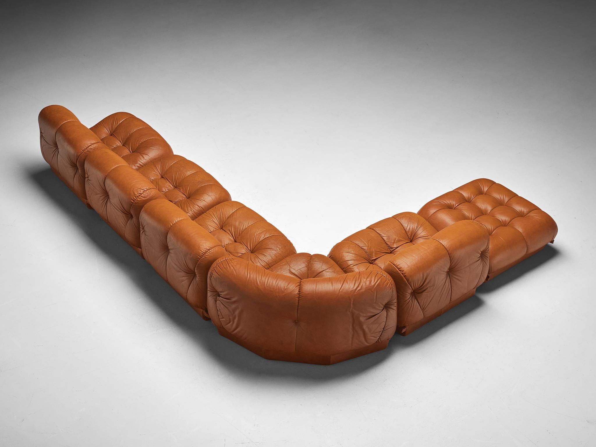 Rimo Maturi for Mimo Padova Sofa Model ´Nuvolone´ in Brown Leather 3