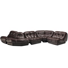 Rimo Maturi for Mimo Padova Sofa Model ´Nuvolone´ in Brown Leather