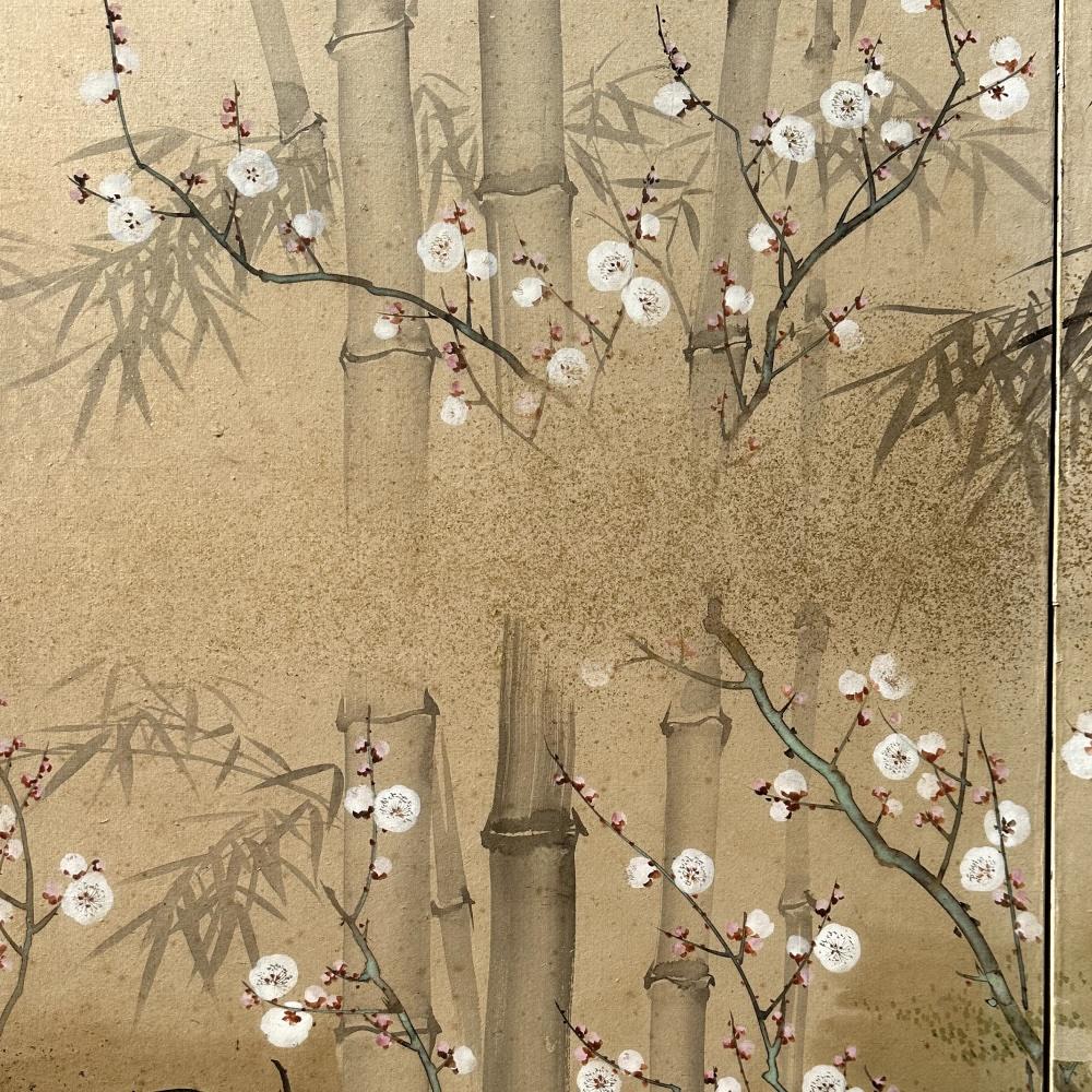 Edo-Rimpa School crane screen by Yamamoto Koitsu 4