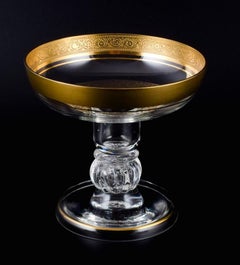Rimpler Kristall, Zwiesel, Germany, Mouth-Blown Crystal Champagne Glass