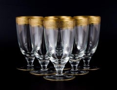Rimpler Kristall, Zwiesel, Germany, Six Hand Blown Crystal Drinking Glasses