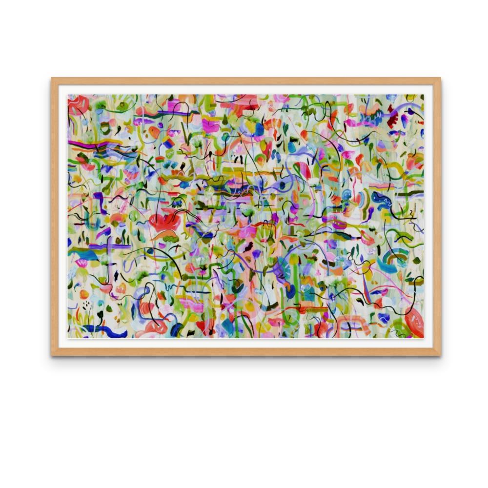 Big Smush- Colorful rectangular Print Edition on Paper   For Sale 1