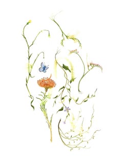 Entao- Rectangular Floral Colorful Archival Print Edition on Paper
