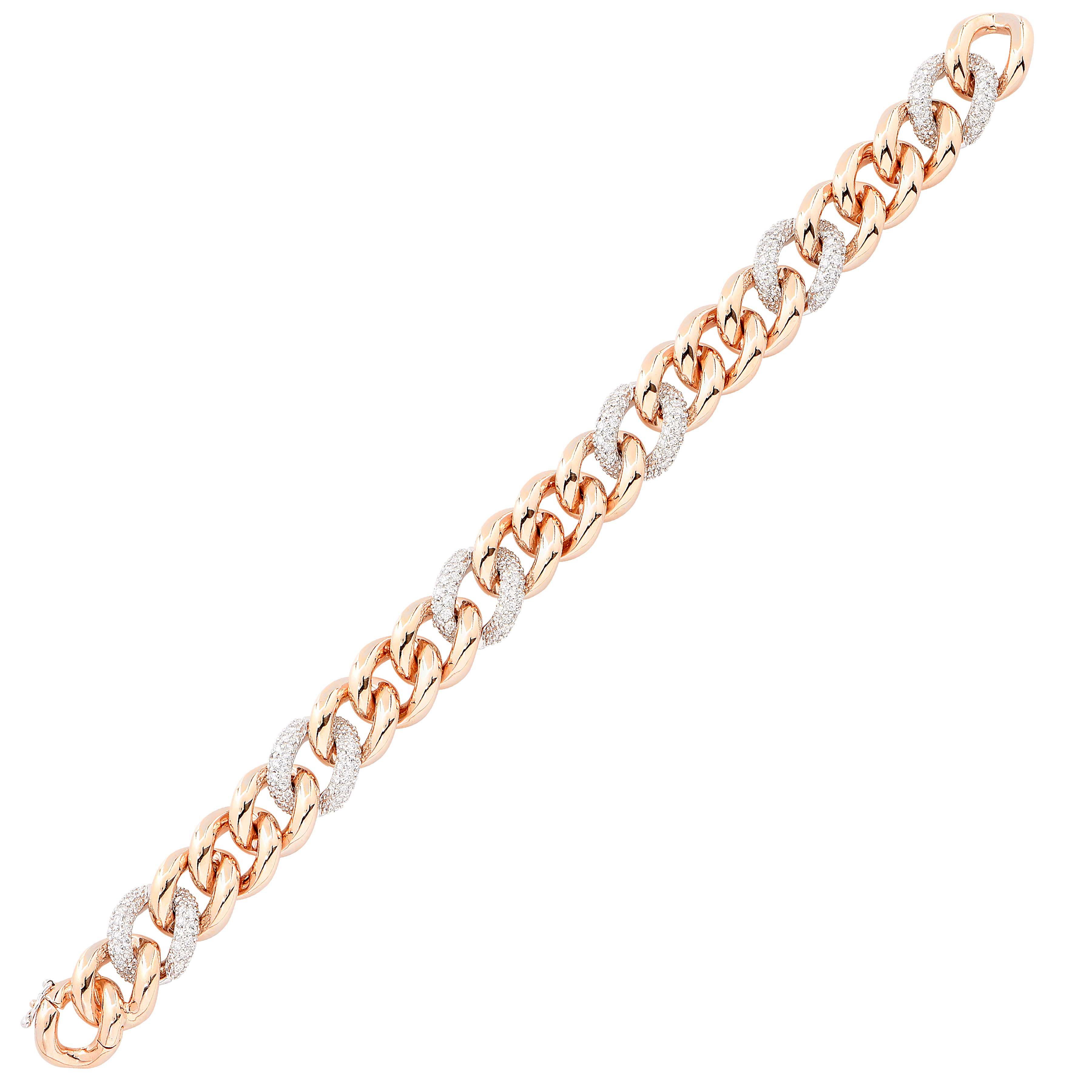 italian rose gold bracelet