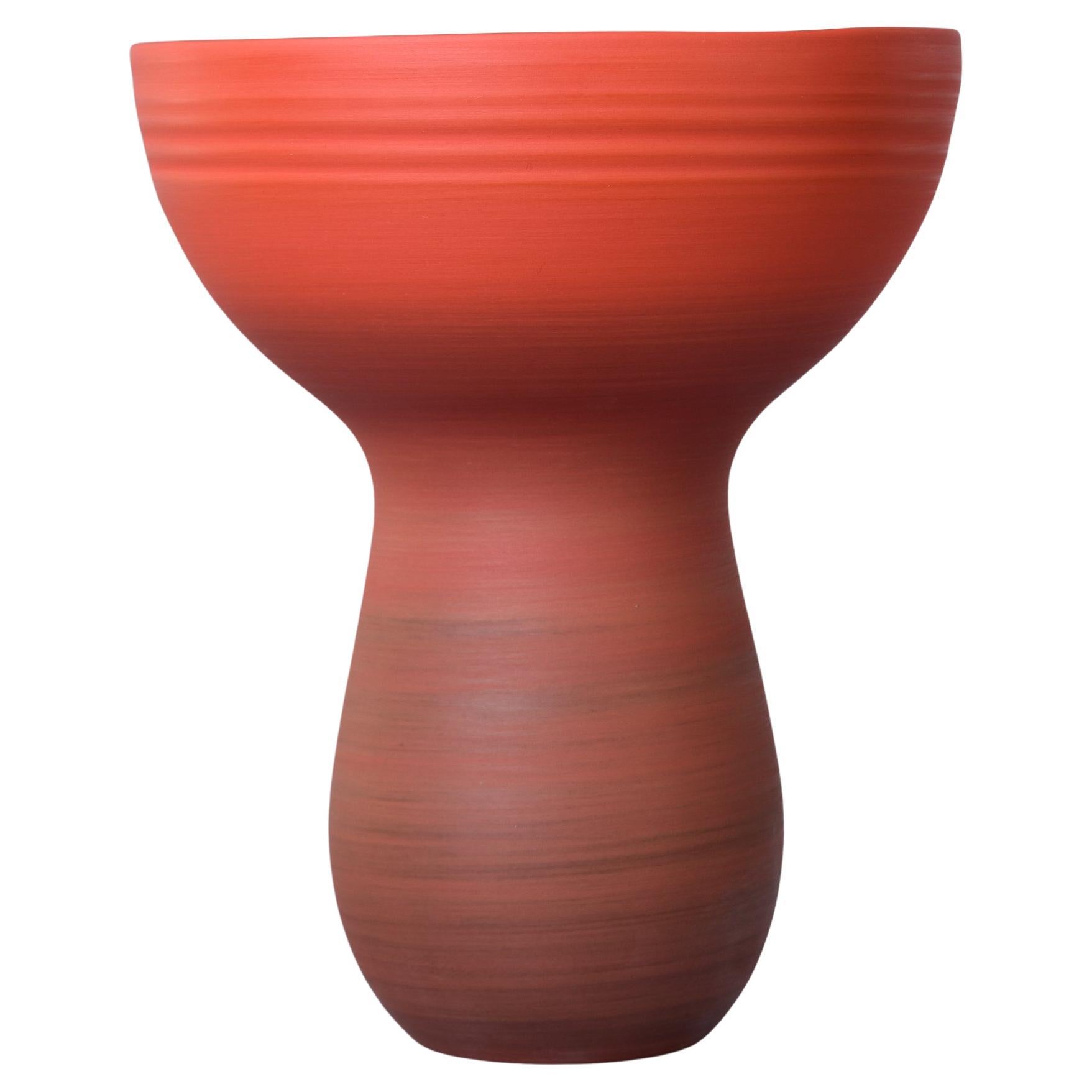 Rina Menardi Bouquet Vase with Ombre Poppy Glaze For Sale