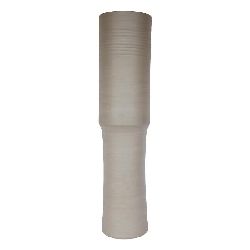 Italian handmade ceramic TOTEM vase in light brown by Rina Menardi. Can be ordered in different colors.  Made to order.  Shipping from Europe not included.