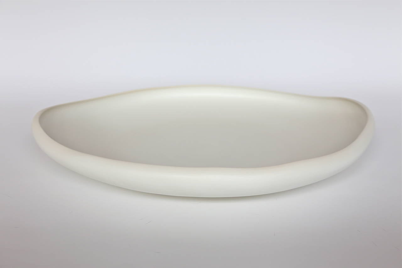 Rina Menardi Handmade Ceramic White Lagoon Trays 2