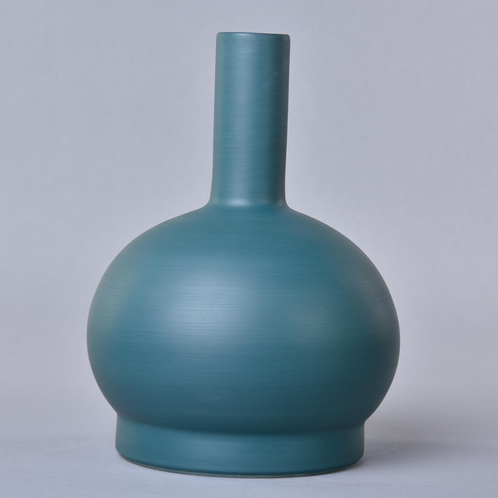 Contemporary Rina Menardi Royal King Vase in Mint For Sale