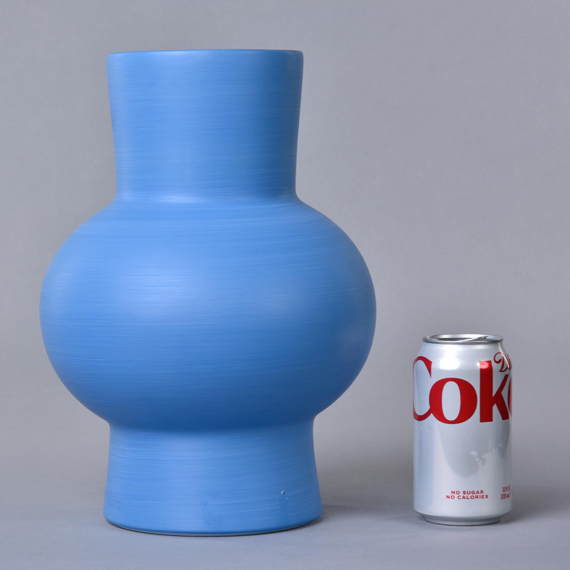 Mid-Century Modern Rina Menardi Royal Princess Vase in Cornflower Blue Glaze