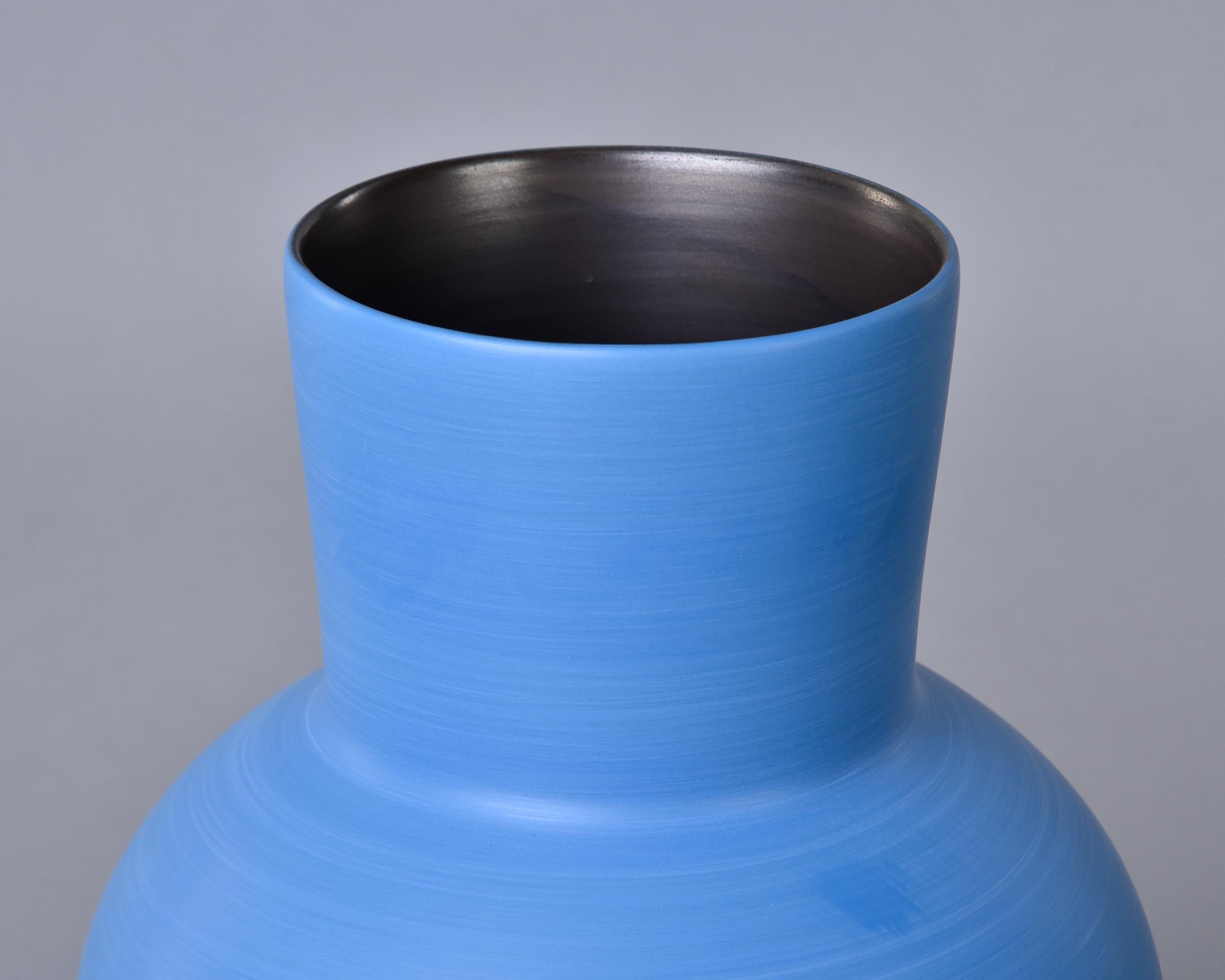 Rina Menardi Royal Princess Vase in Cornflower Blue Glaze 1