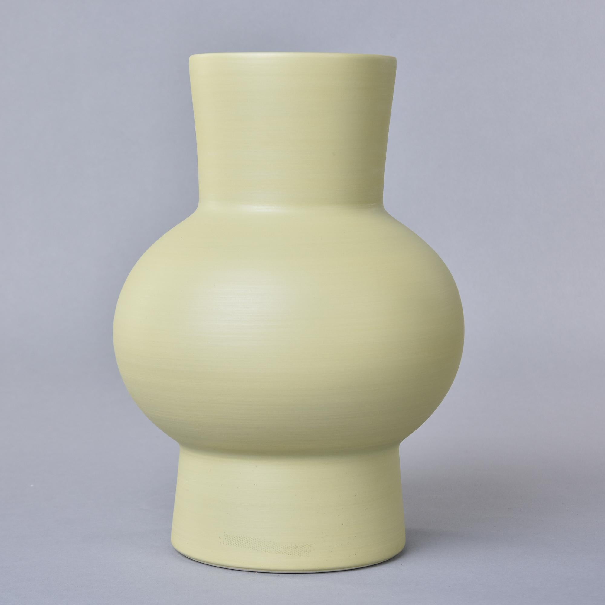 Contemporary Rina Menardi Royal Princess Vase in Light Pistachio For Sale