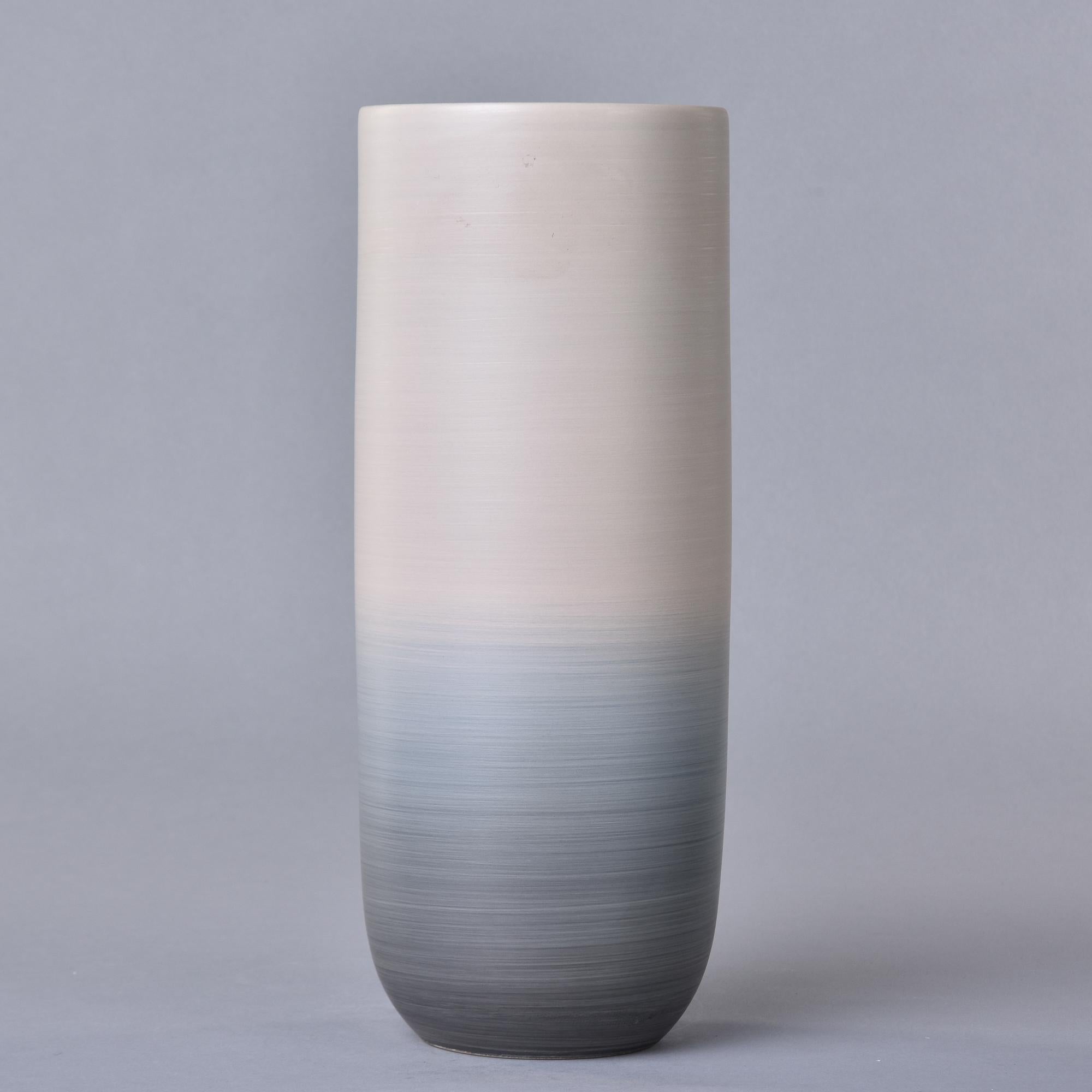 Glazed Rina Menardi Shaded Greige Canna One Vase For Sale
