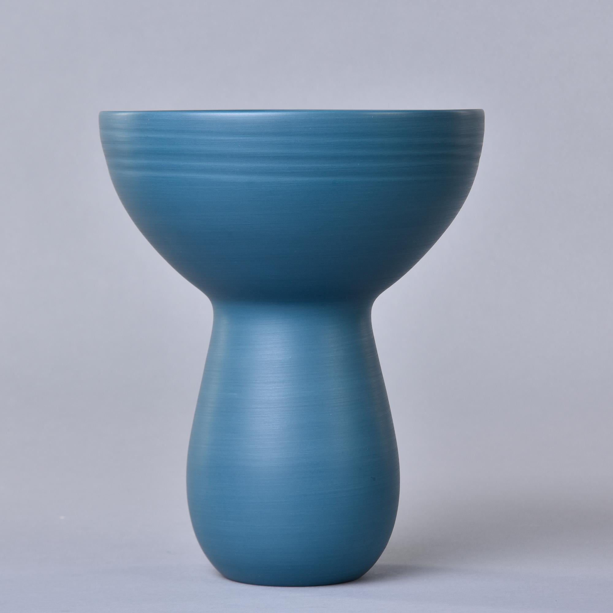 Italian Rina Menardi Small Bouquet Vase in Teal Blue For Sale