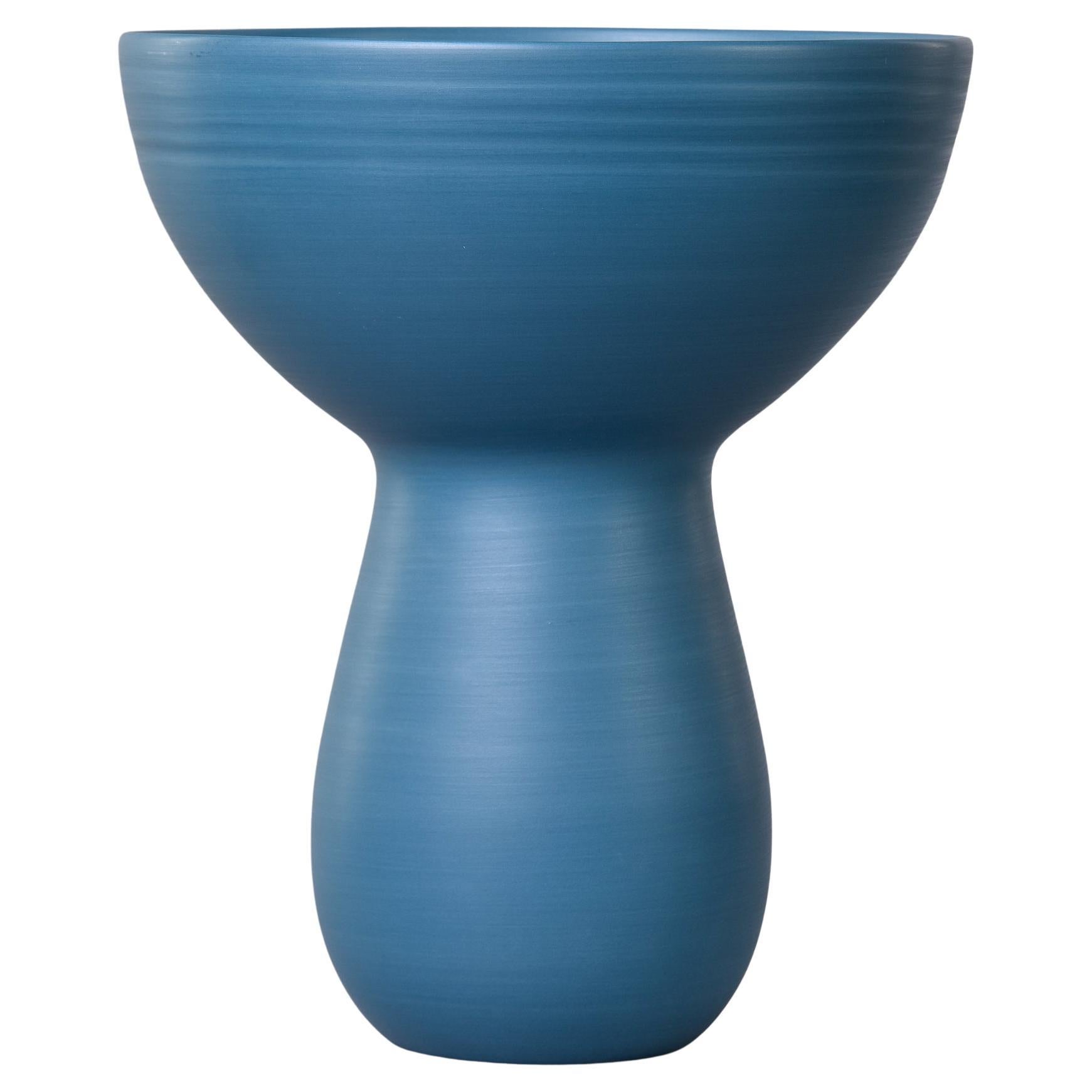 Rina Menardi Small Bouquet Vase in Teal Blue For Sale