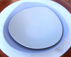 Rina Menardi Triangular Handmade Ceramic Soup Plate and Bowl