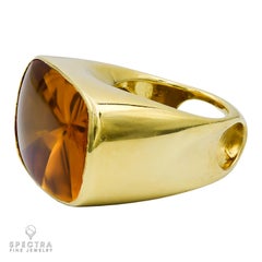 Anillo de oro amarillo de 18 quilates con citrino Rinaldo Gavello