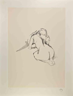 Reclined Nude - Lithograph by Rinaldo Geleng - 1970s