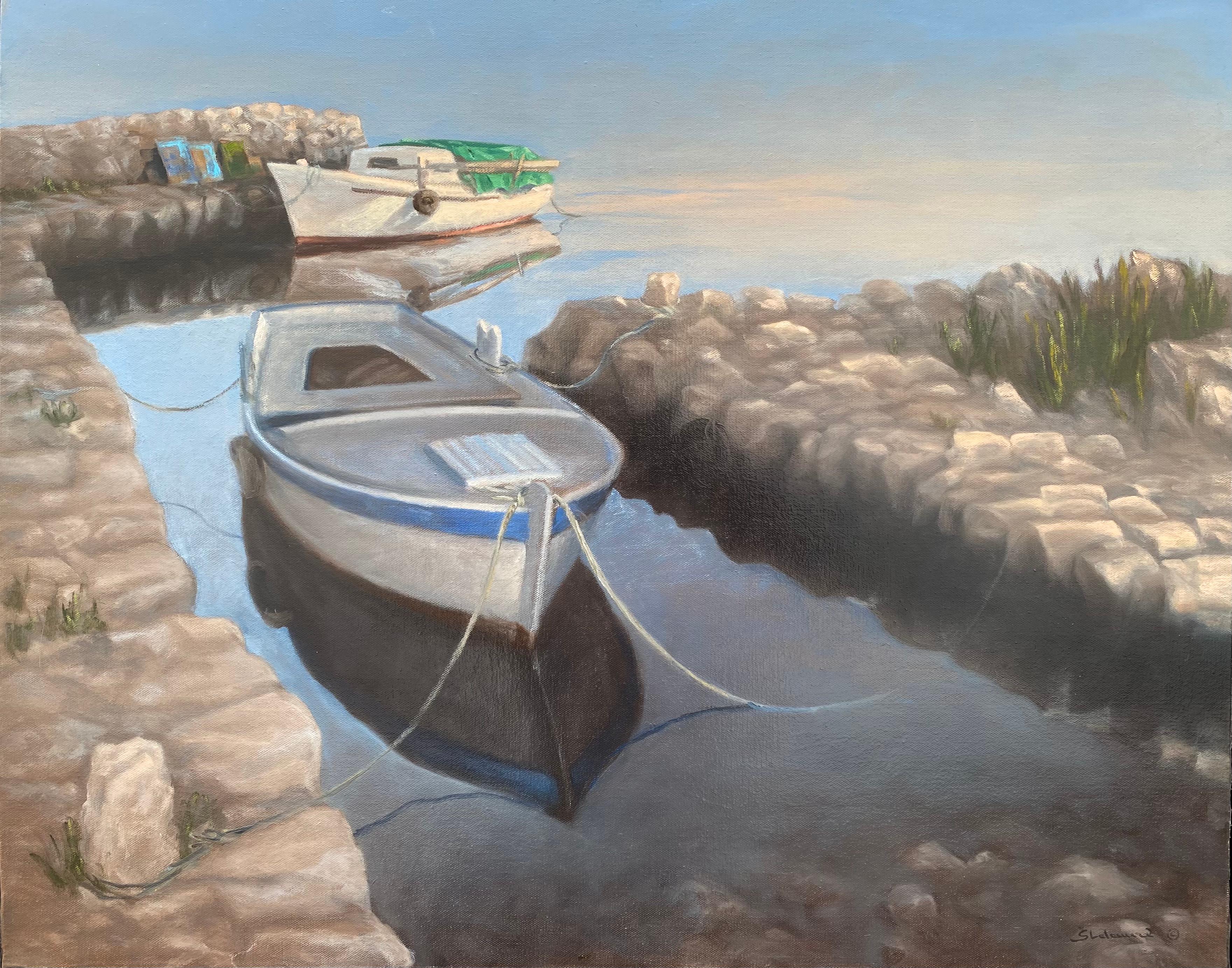 Landscape Painting de Rinaldo Skalamera - "Sombra de la tarde"