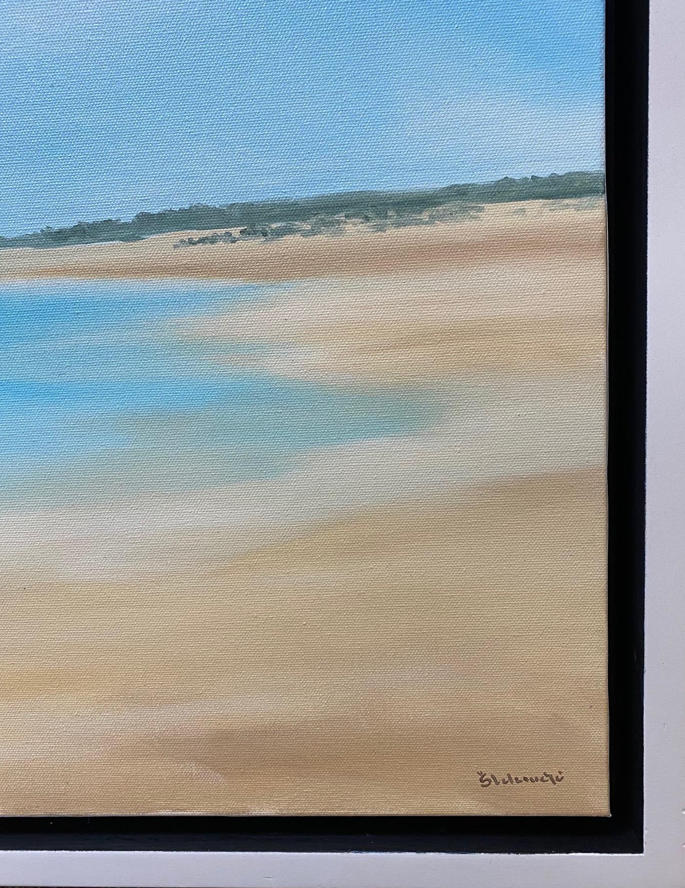 Sand and Sea, original 30x40 contemporary realist marine landscape For Sale 2