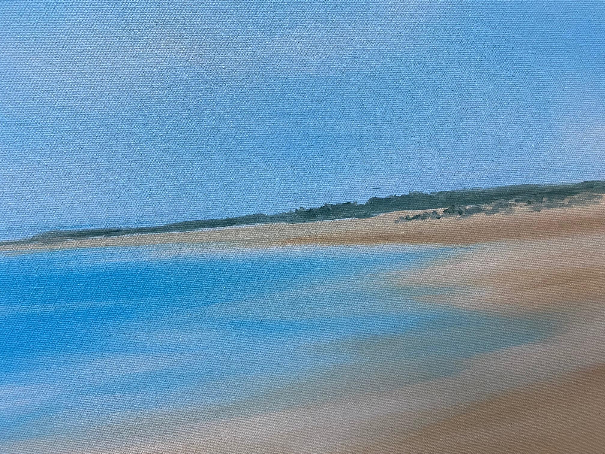 Sand and Sea, original 30x40 contemporary realist marine landscape For Sale 3