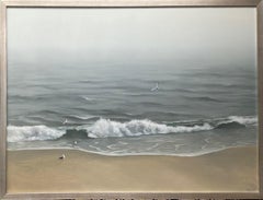 Morning Surf, original 36x48 contemporary impressionist marine landscape