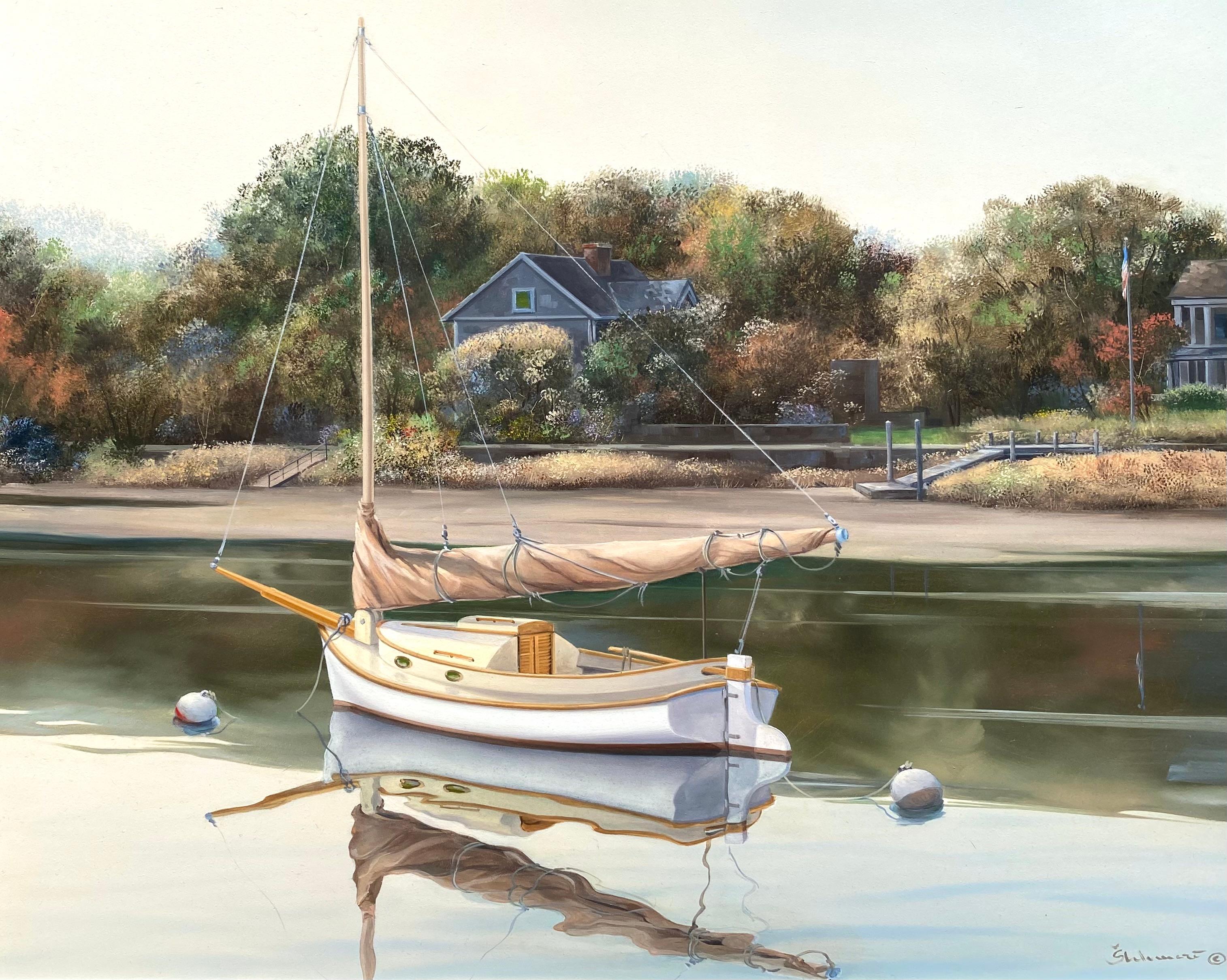 Landscape Painting de Rinaldo Skalamera - "Ensenada de Sag Harbor"