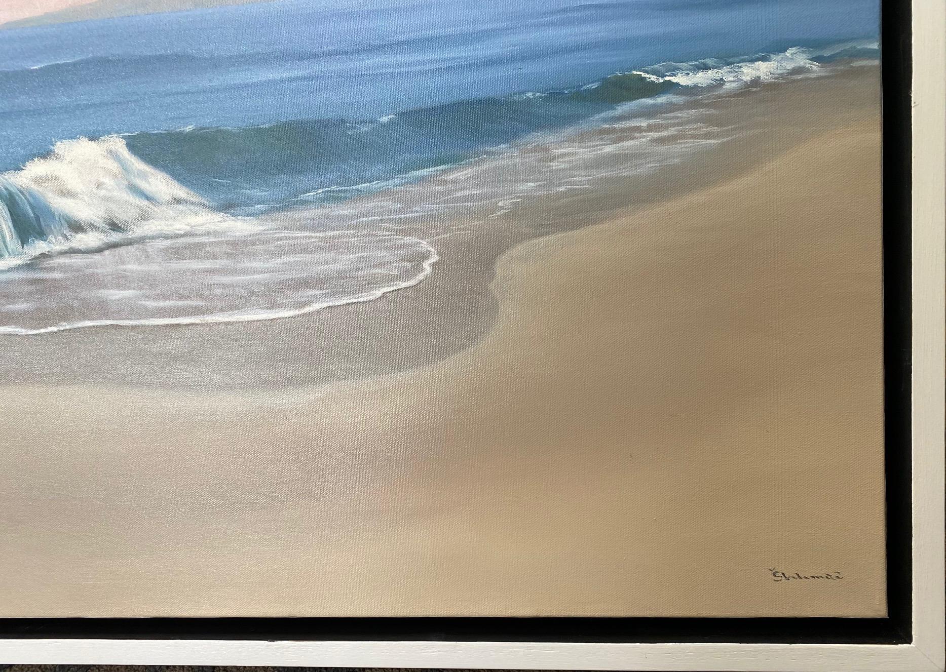 Spring Breakers, 36x48 original contemporary realist marine landscape For Sale 2