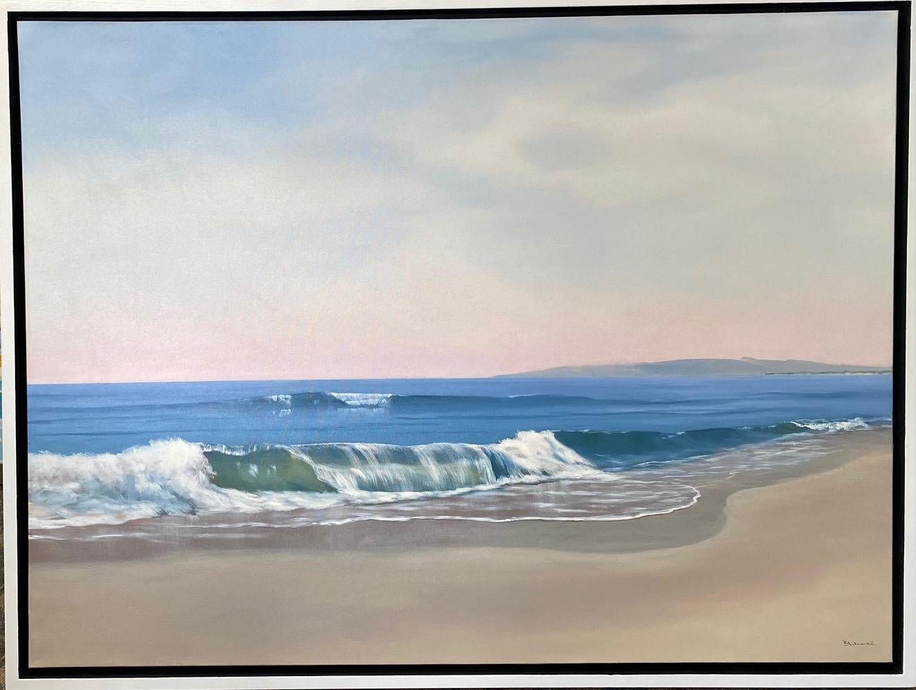 Landscape Painting Rinaldo Skalamera - Spring Breakers, 36x48 original paysage marin réaliste contemporain